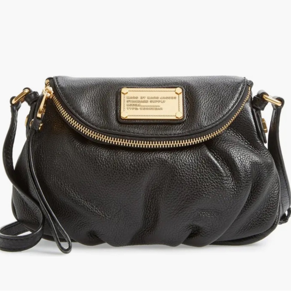 Marc Jacobs Black Leather Crossbody Bag